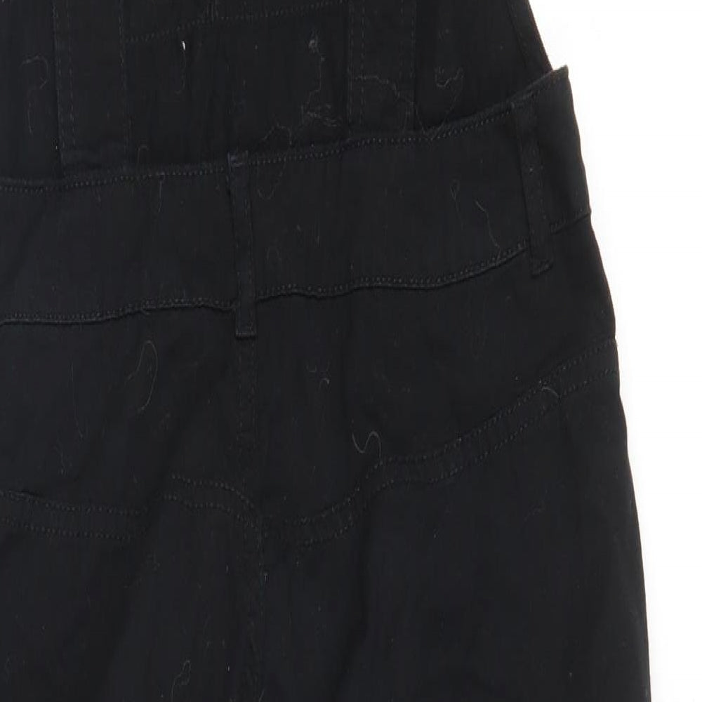 H&M Womens Black  Denim Dungaree One-Piece Size 12