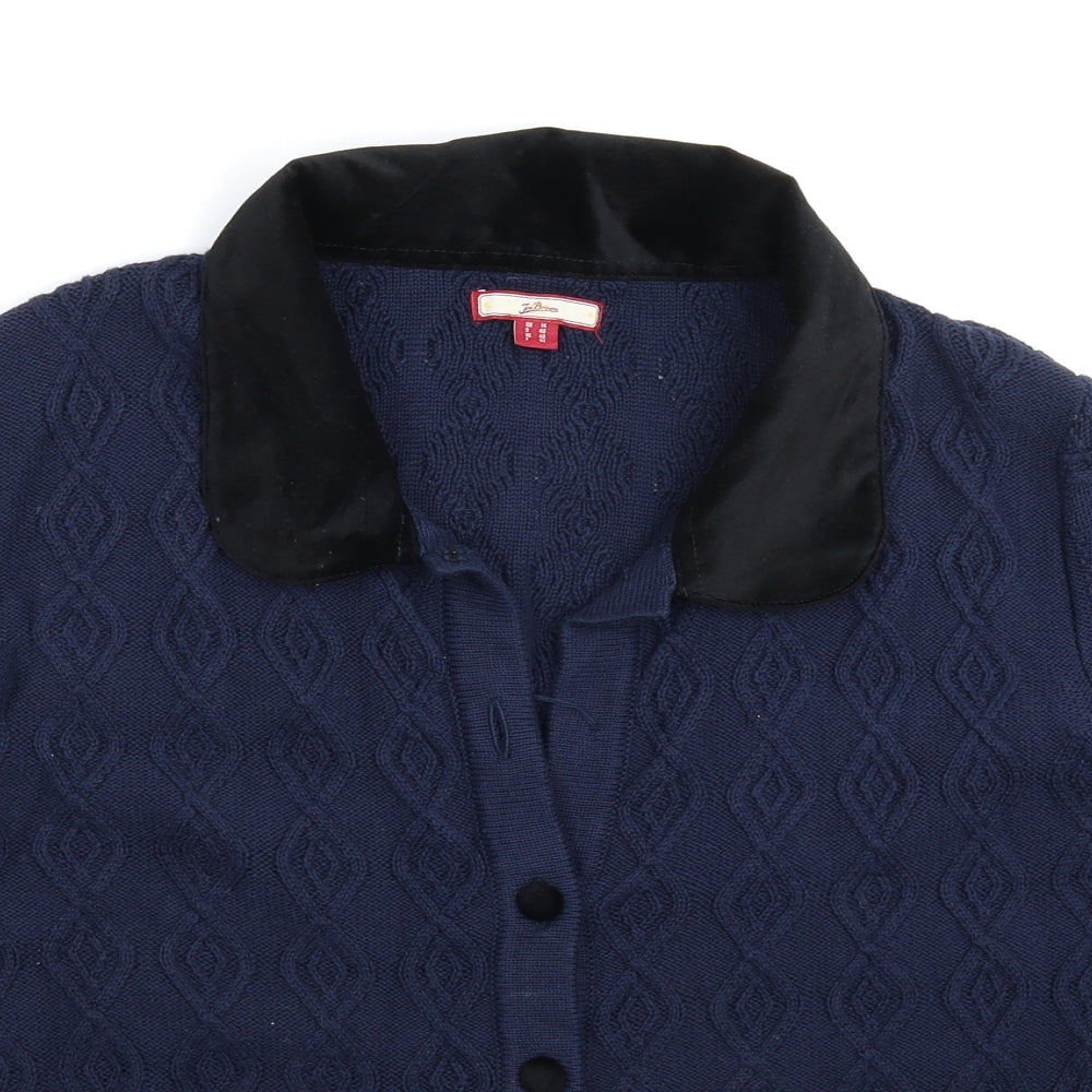 Joe Browns Womens Blue  Knit Cardigan Jumper Size 14