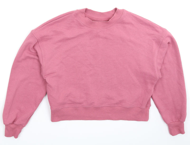 Pull&Bear Womens Pink   Pullover Sweatshirt Size XS