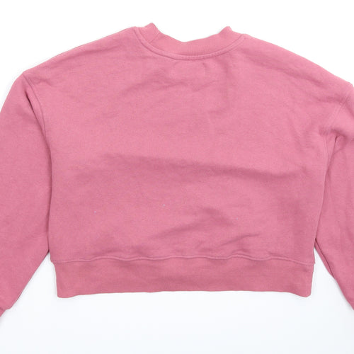 Pull&Bear Womens Pink   Pullover Sweatshirt Size XS