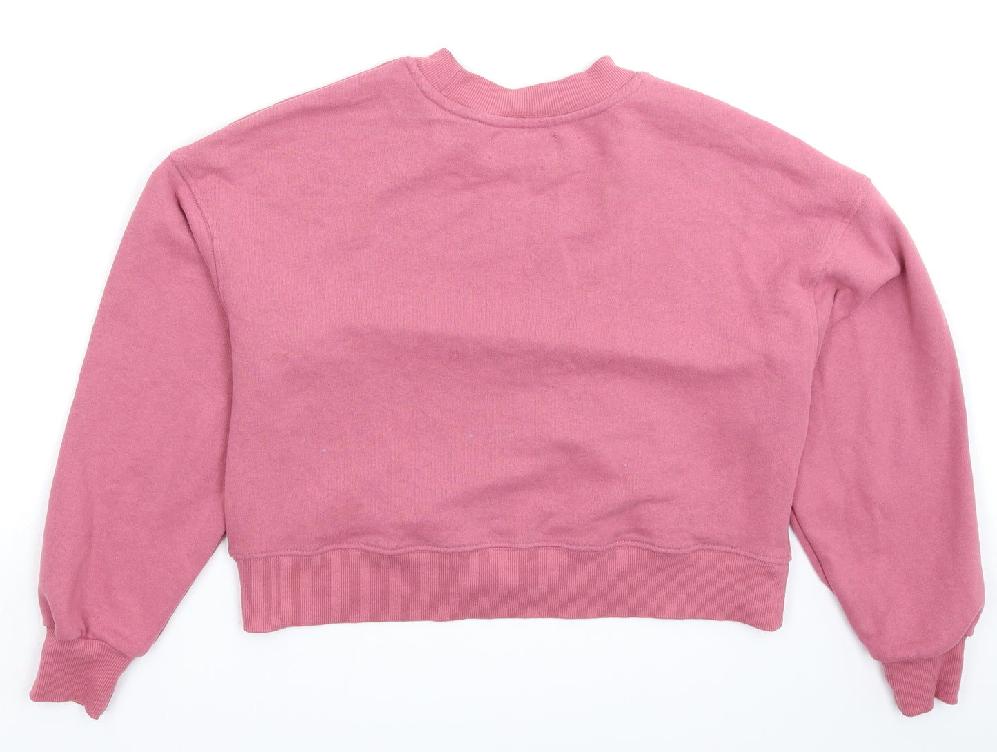Pull&Bear Womens Pink   Pullover Sweatshirt Size XS