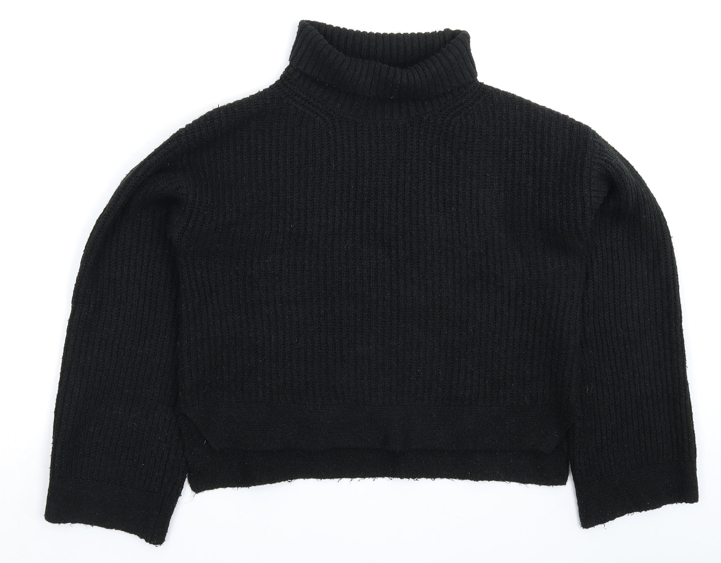 Topshop Womens Black  Knit Pullover Jumper Size XS