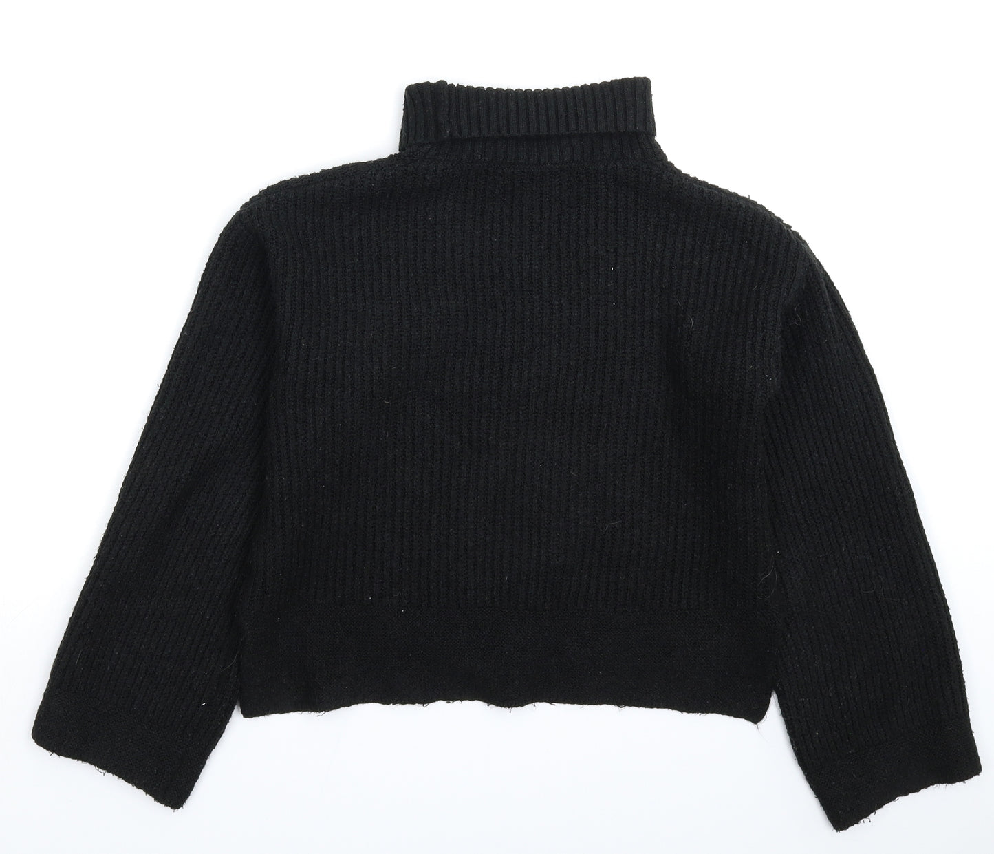 Topshop Womens Black  Knit Pullover Jumper Size XS