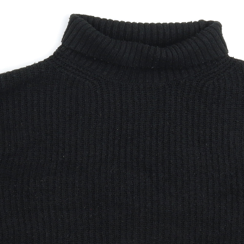 Topshop Womens Black  Knit Pullover Jumper Size XS