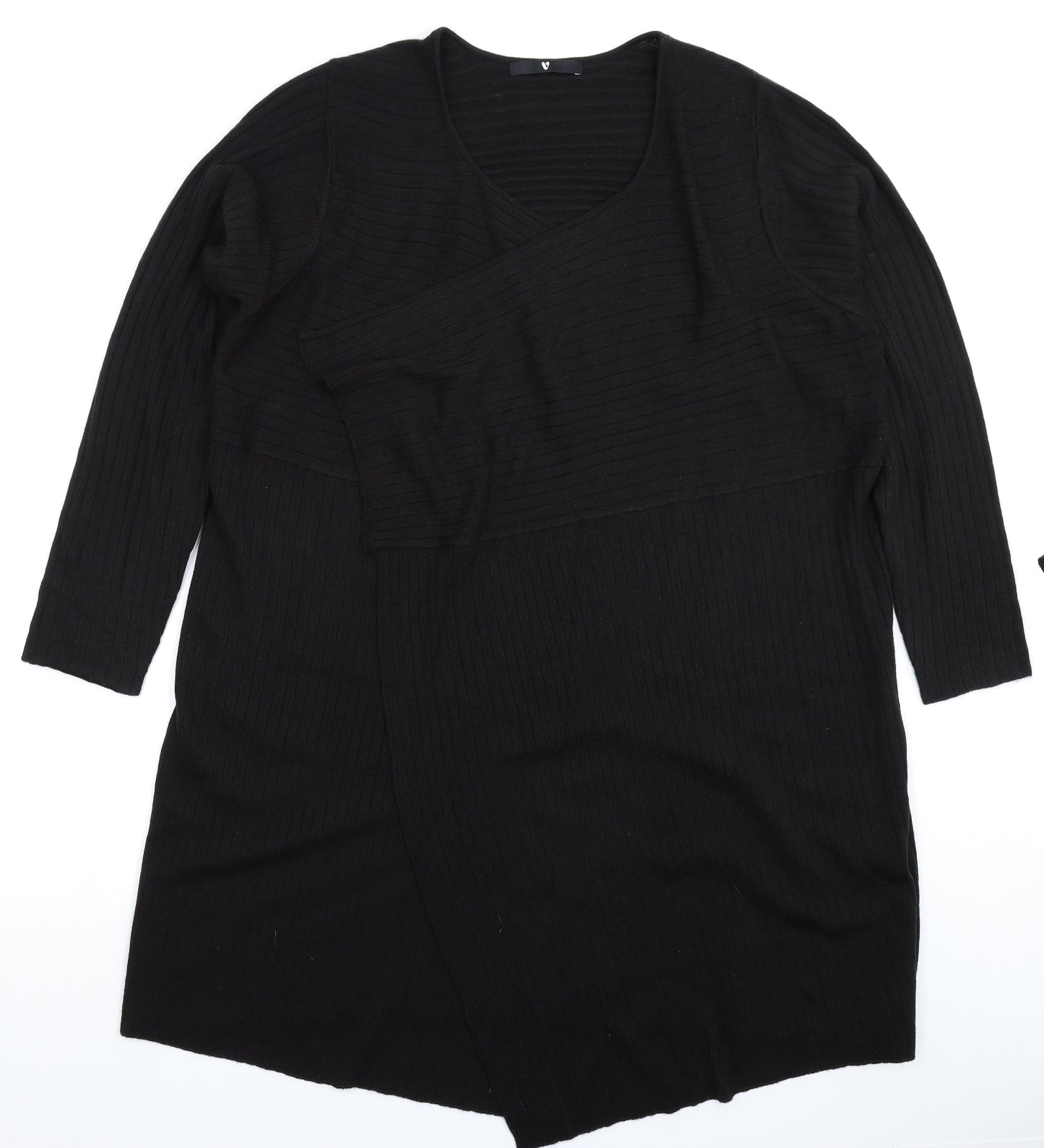 Very Womens Black  Knit Cardigan Jumper Size 22