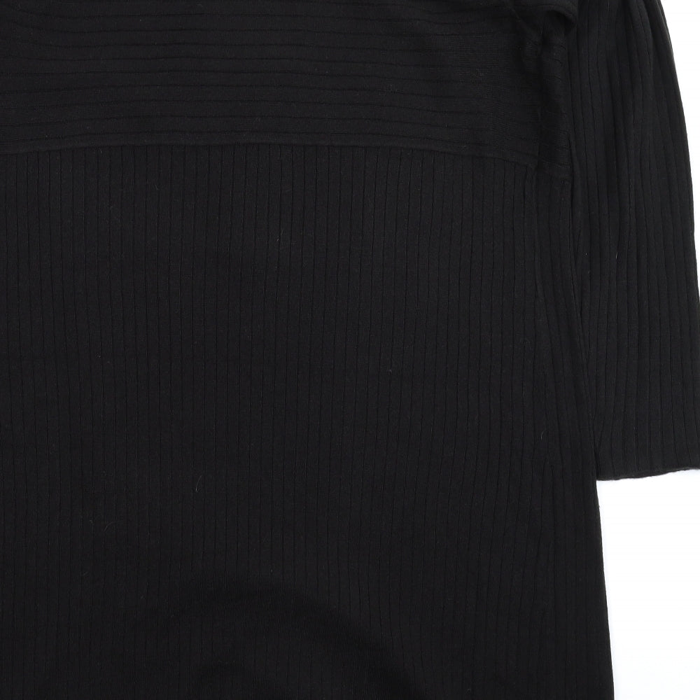 Very Womens Black  Knit Cardigan Jumper Size 22