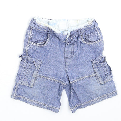 MINIMODE Baby Blue  Denim Cropped Jeans Size 12-18 Months
