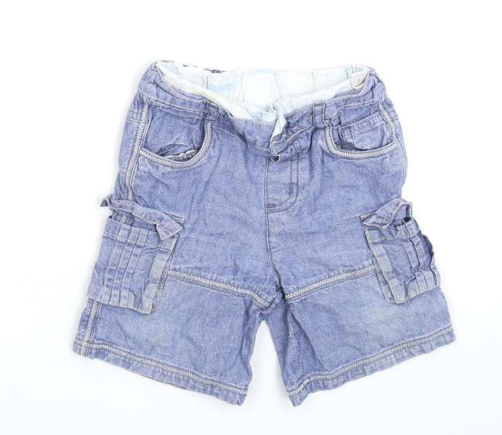 MINIMODE Baby Blue  Denim Cropped Jeans Size 12-18 Months