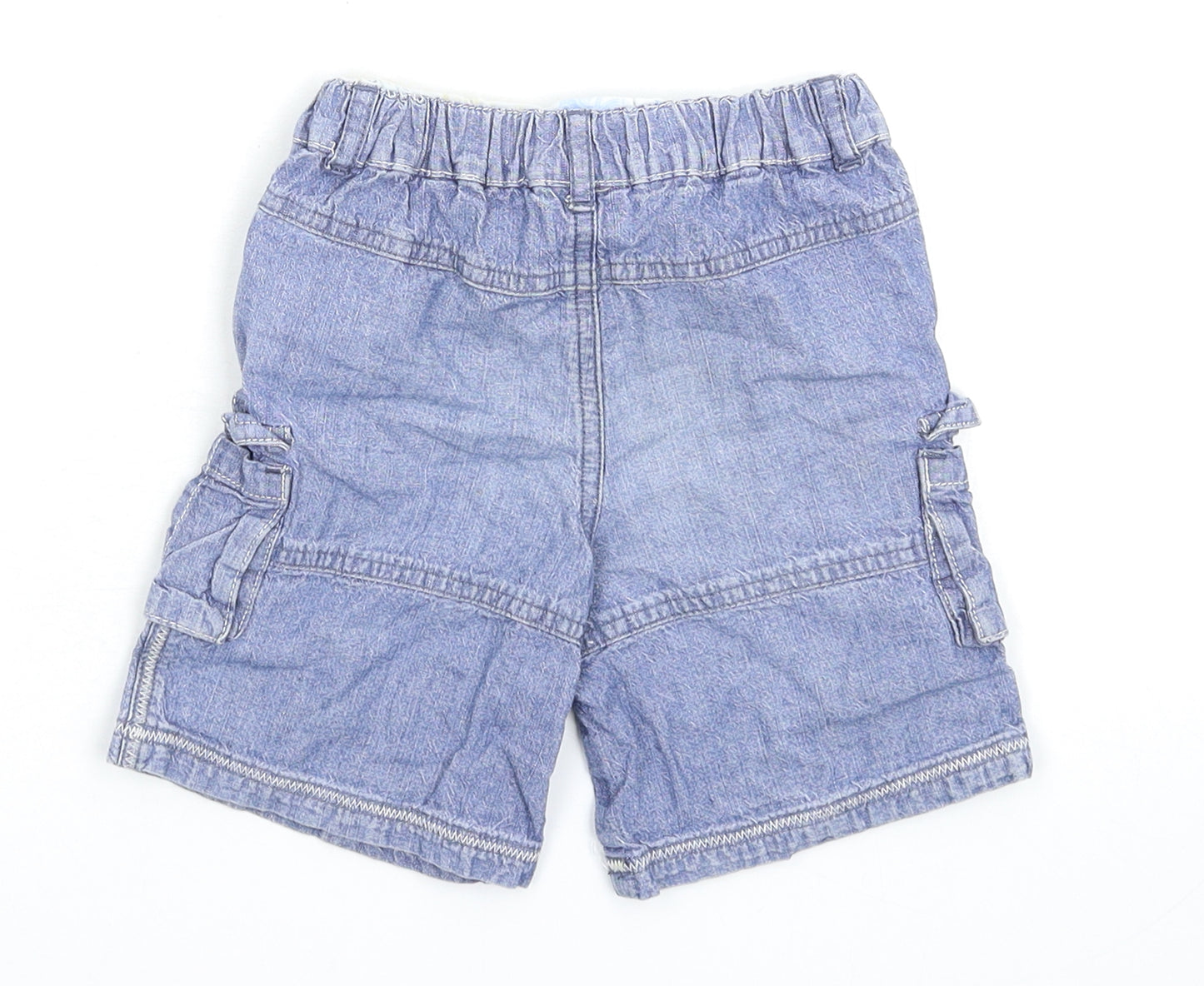 MINIMODE Baby Blue  Denim Cropped Jeans Size 12-18 Months