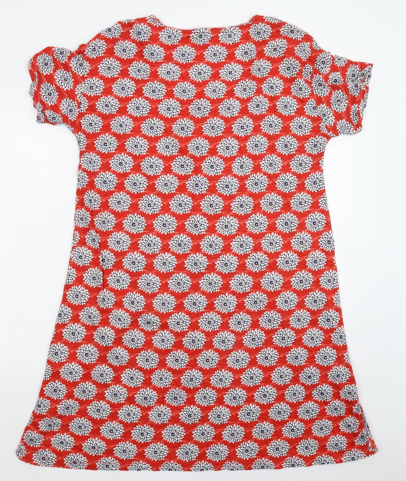 White Stuff Womens Red Floral  T-Shirt Dress  Size M
