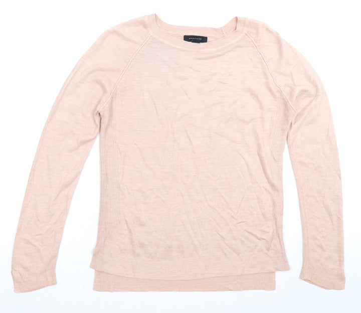 Atmosphere Womens Beige  Knit Pullover Jumper Size 12