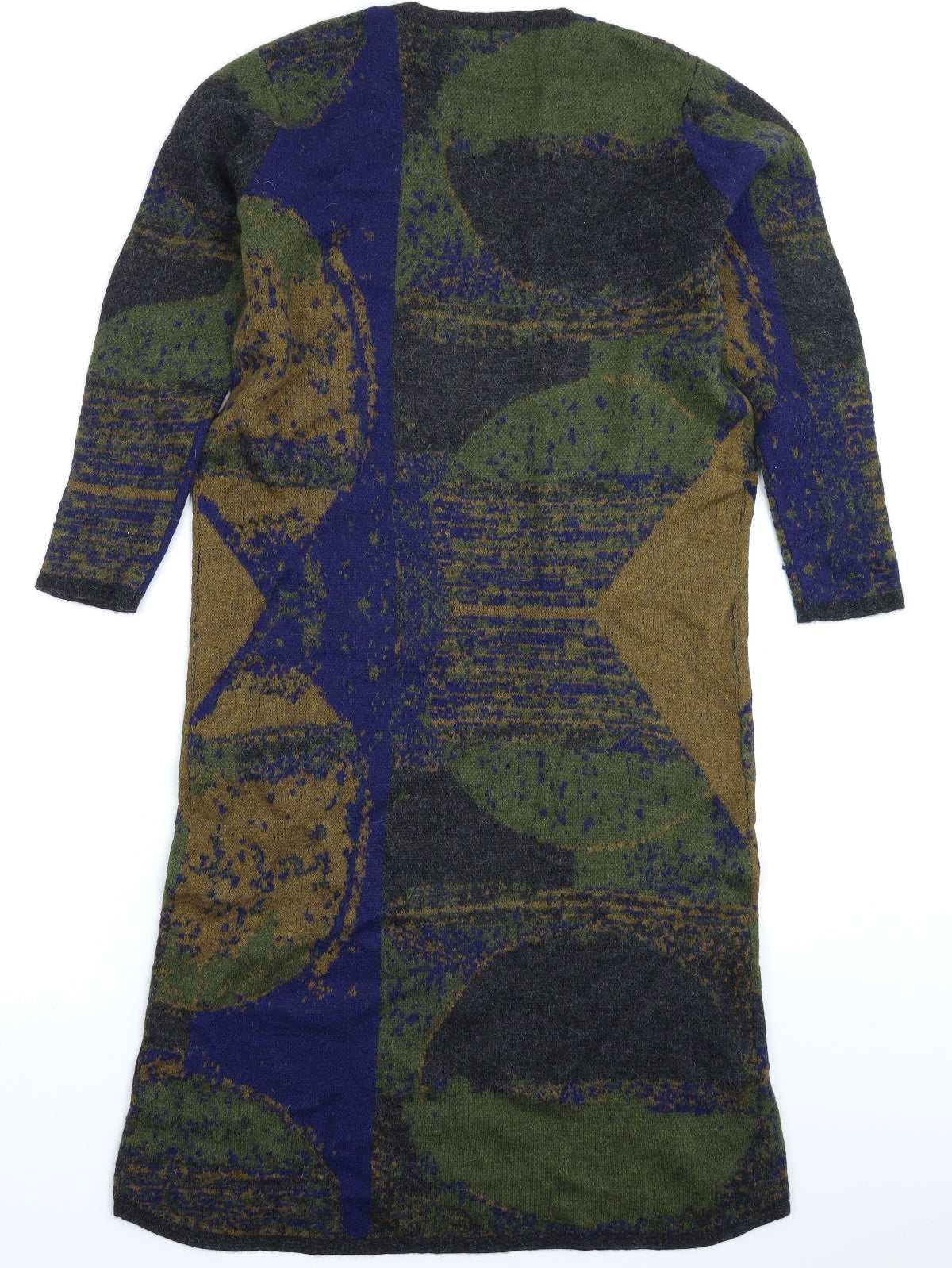 Poetry Womens Multicoloured Geometric Jacquard Jumper Dress  Size 14