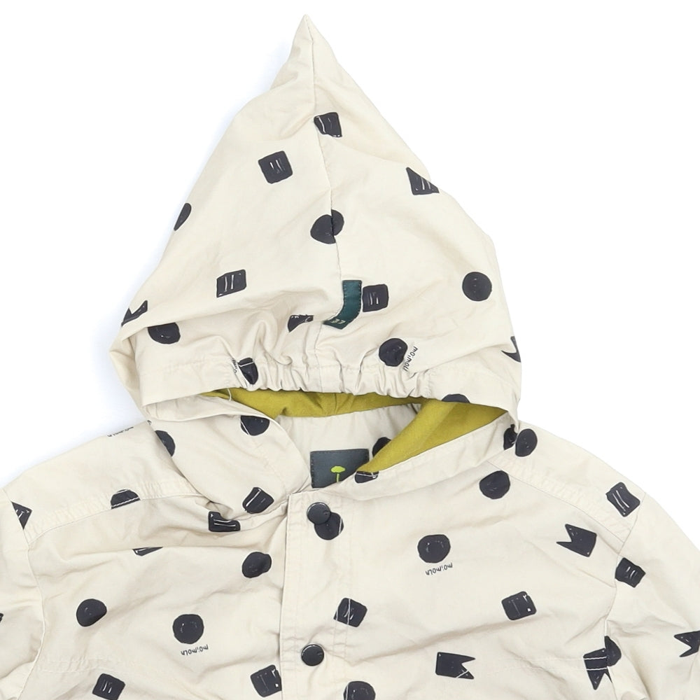 Moimoln Baby Grey Geometric  Rain Coat Coat Size 12-18 Months