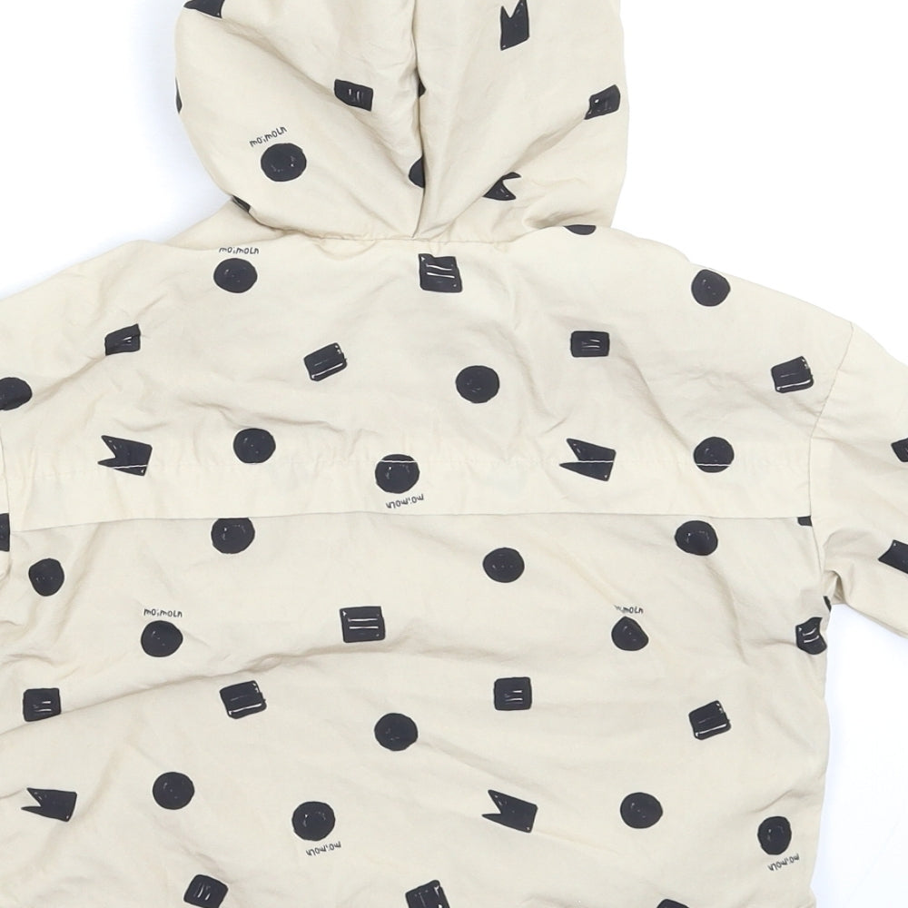 Moimoln Baby Grey Geometric  Rain Coat Coat Size 12-18 Months