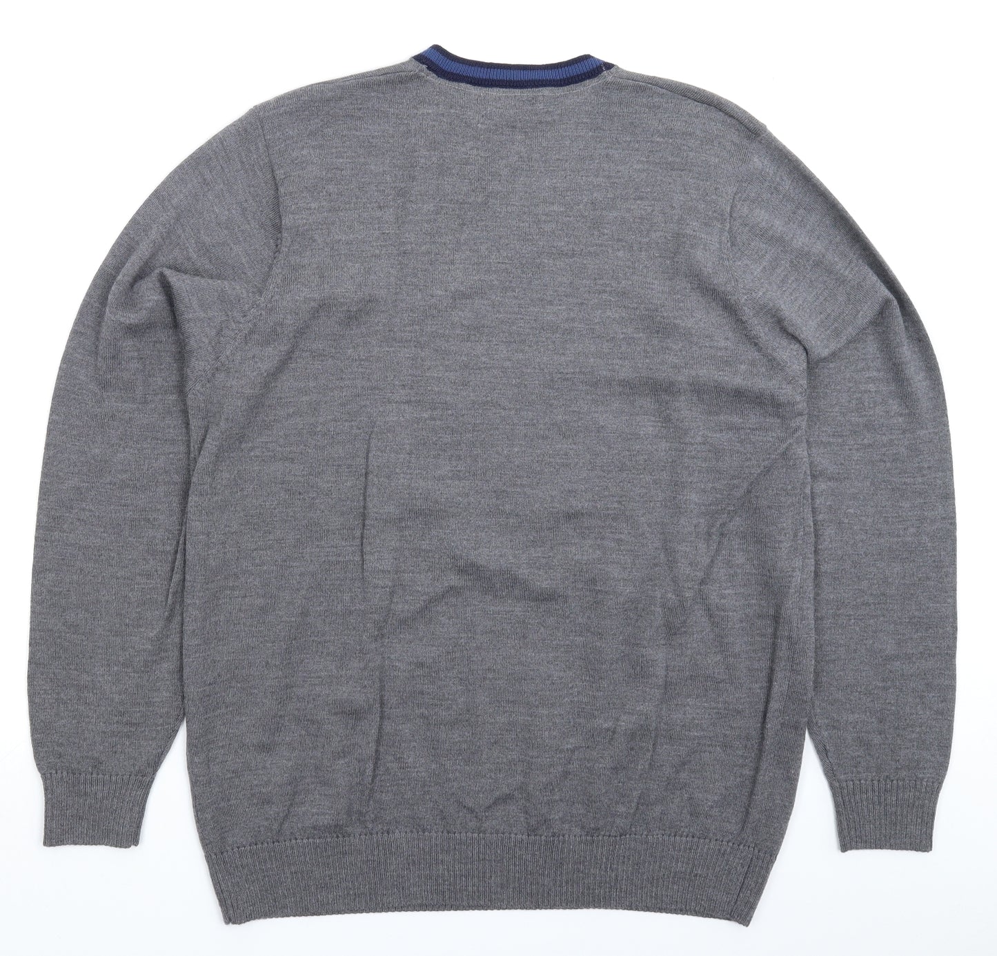 Marks and Spencer Mens Grey  Knit Pullover Jumper Size L