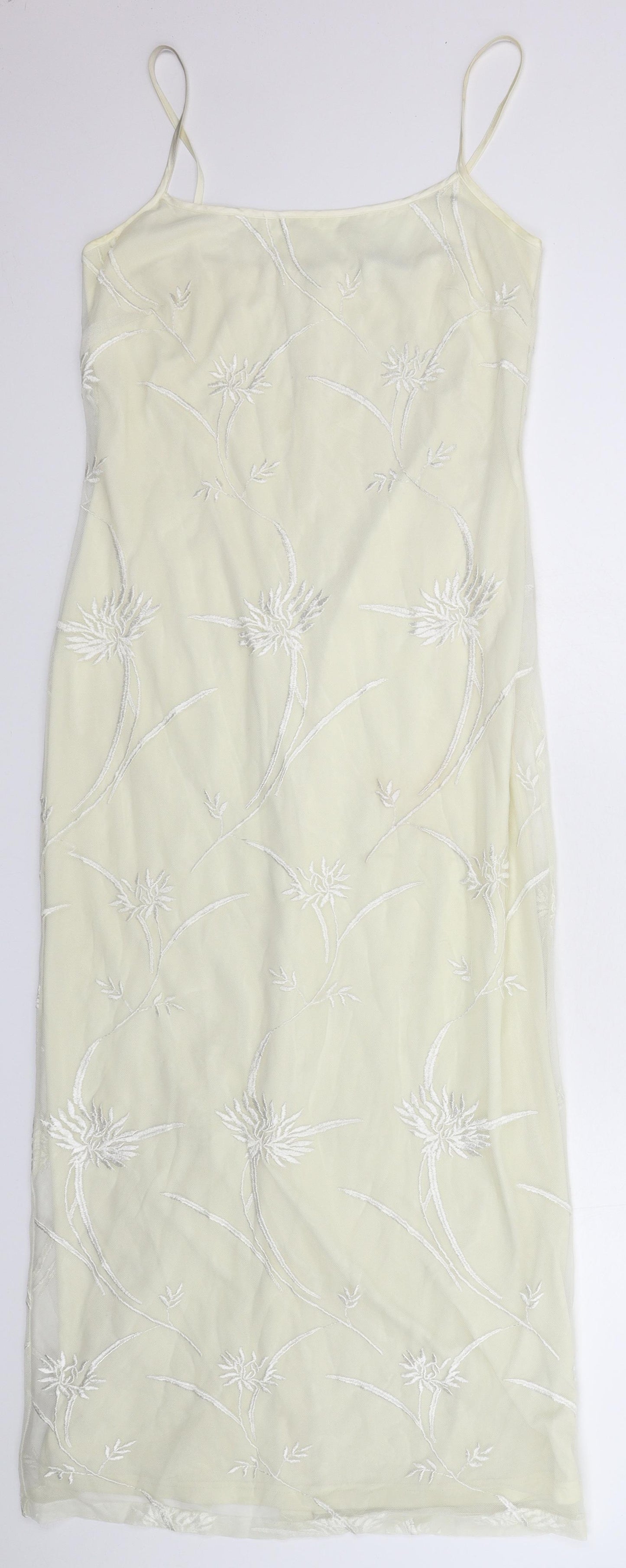 Apart Womens White Floral  Bodycon  Size 10