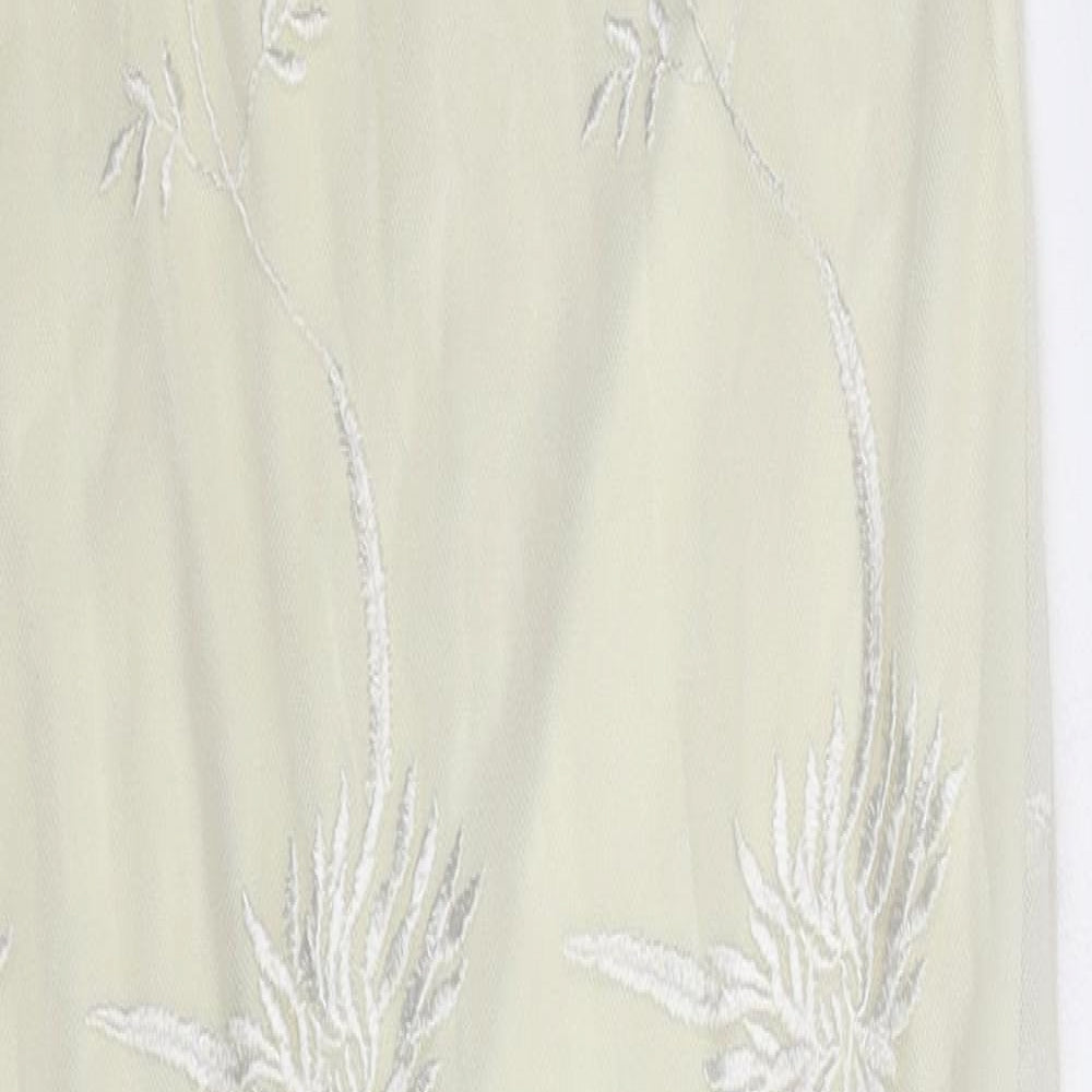 Apart Womens White Floral  Bodycon  Size 10