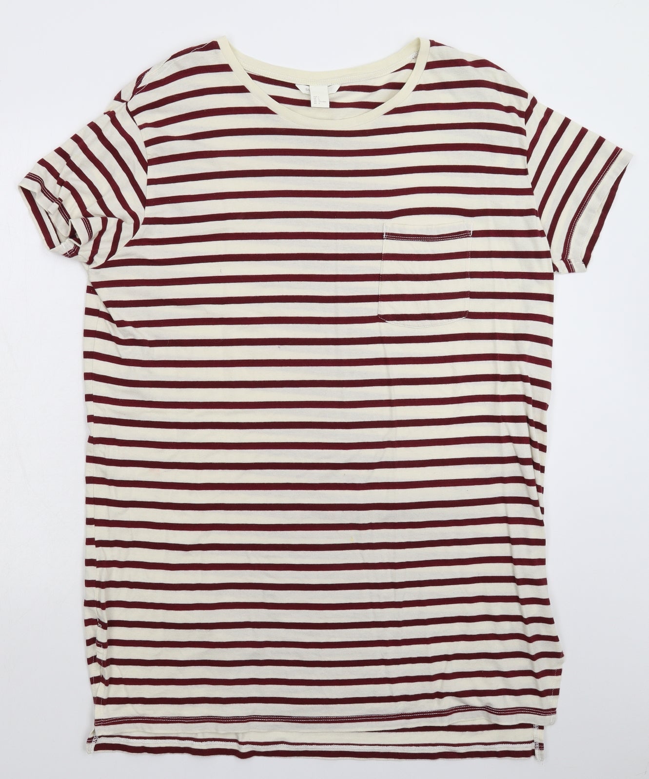 H&M Womens Multicoloured Striped  T-Shirt Dress  Size L