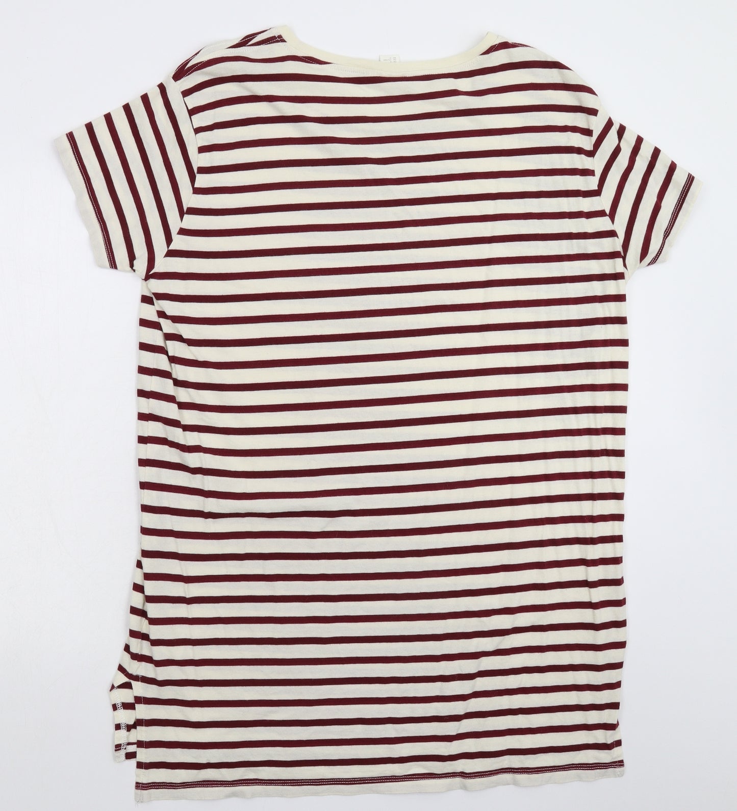 H&M Womens Multicoloured Striped  T-Shirt Dress  Size L