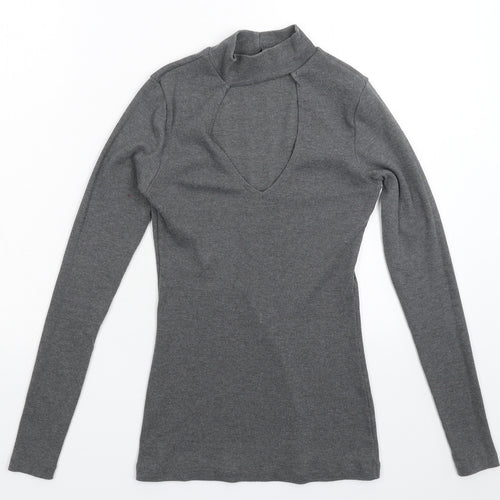 Wassyl Womens Grey  Knit Pullover Jumper Size S