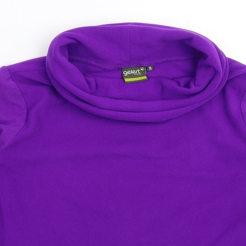 Gelert Womens Purple  Fleece Pullover Sweatshirt Size 8