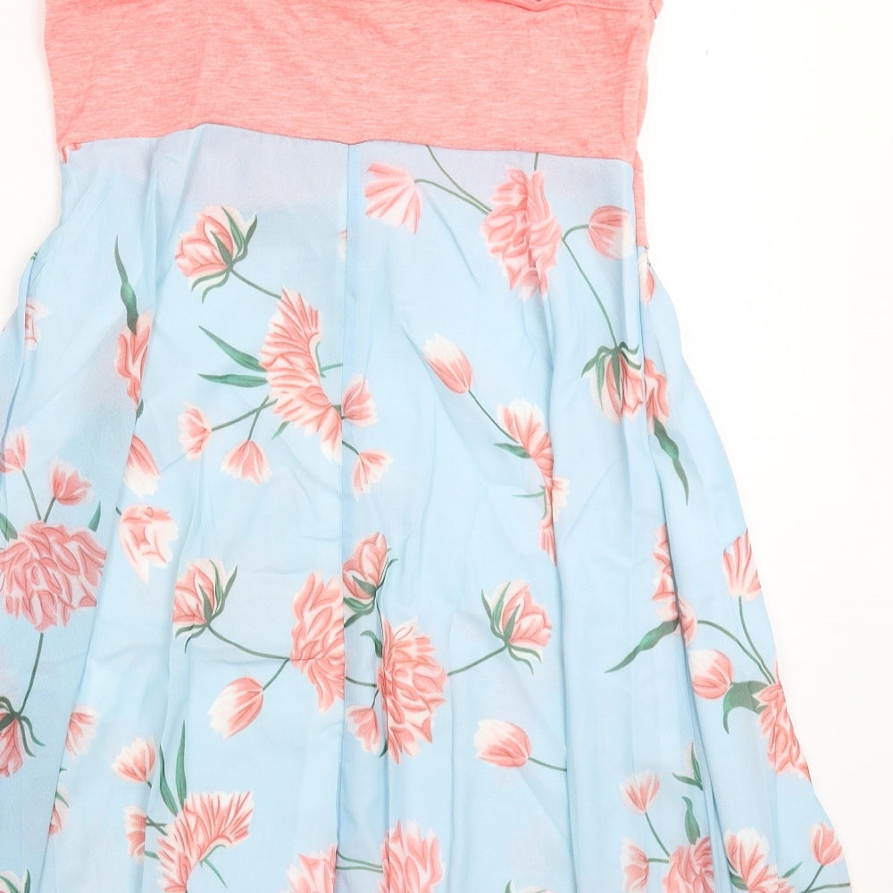 Dressfo Womens Multicoloured Floral  Fit & Flare  Size XL