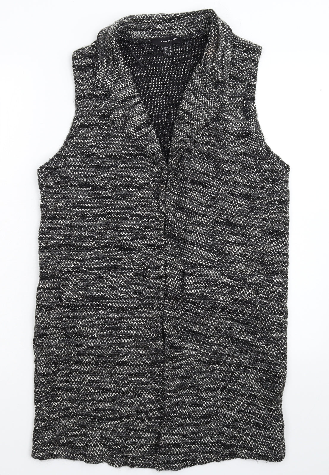 Atmosphere Womens Black  Knit Vest Jumper Size 16