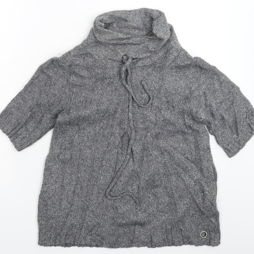 River Island Womens Grey  Knit Pullover Jumper Size 10