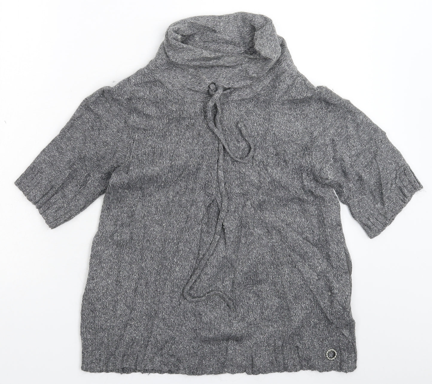 River Island Womens Grey  Knit Pullover Jumper Size 10