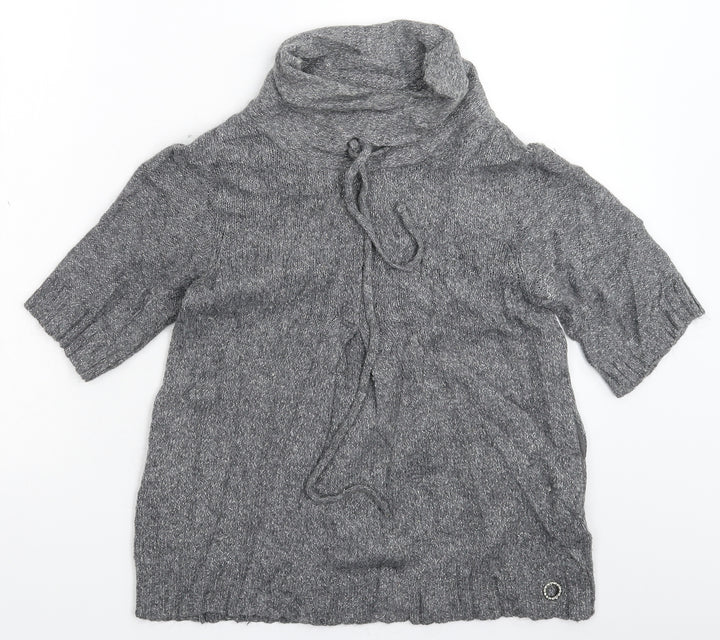 River Island Womens Grey  Knit Pullover Jumper Size 10