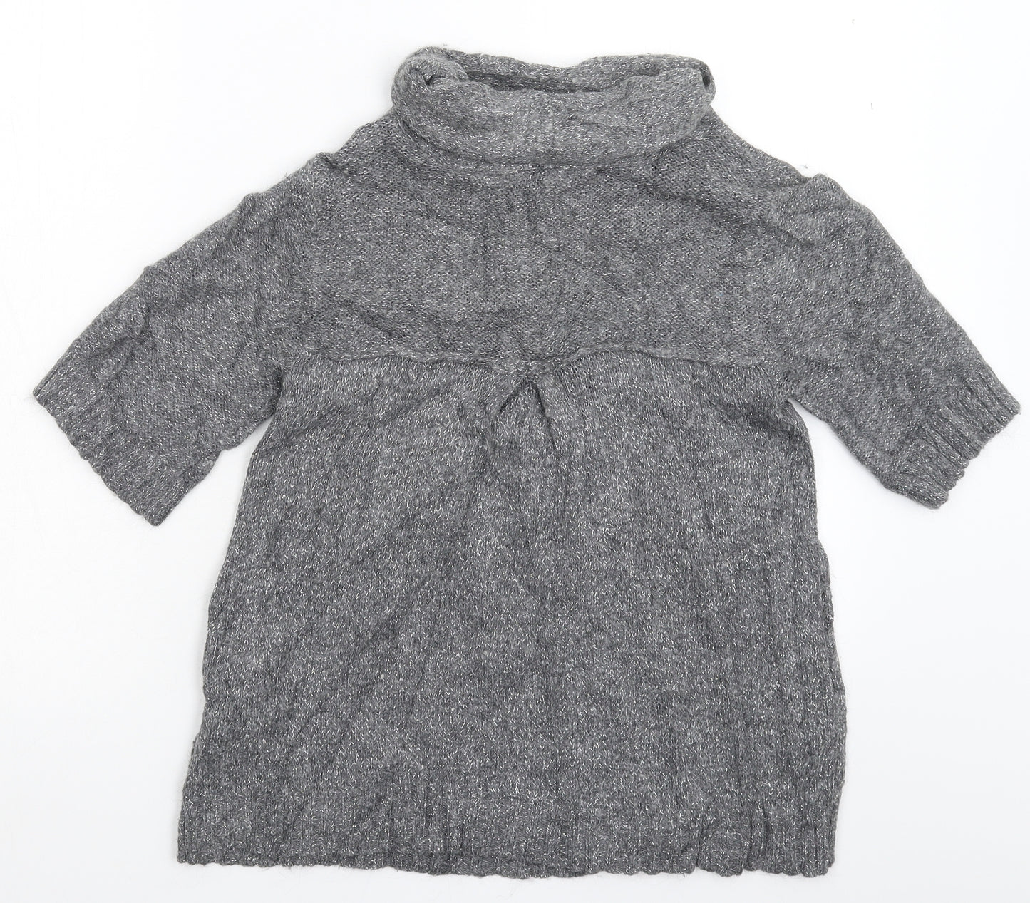 River Island Womens Grey  Knit Pullover Jumper Size 10
