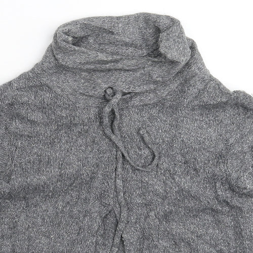 River Island Womens Grey  Knit Pullover Jumper Size 10