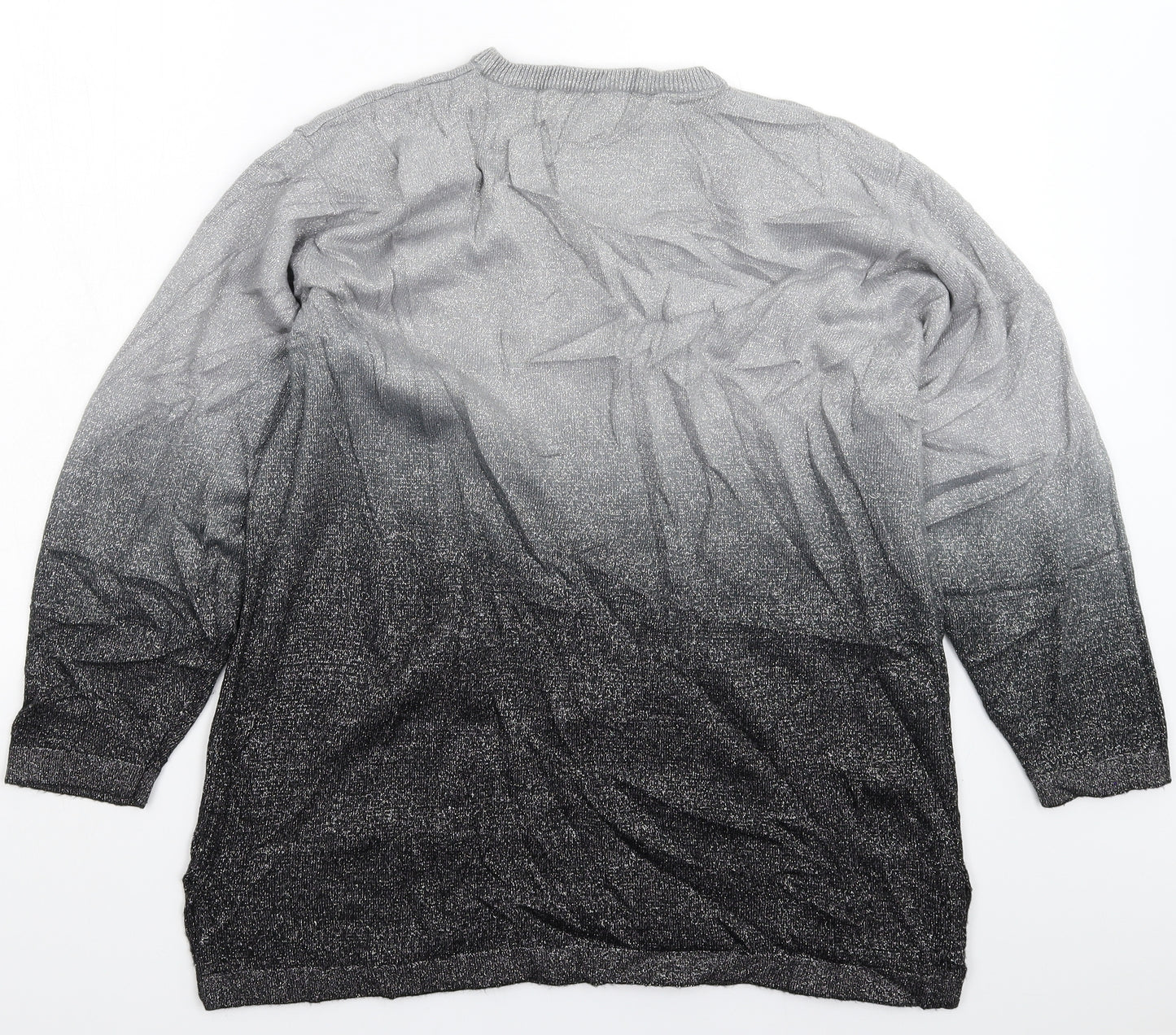 Fay Louise Womens Grey  Knit Pullover Jumper One Size