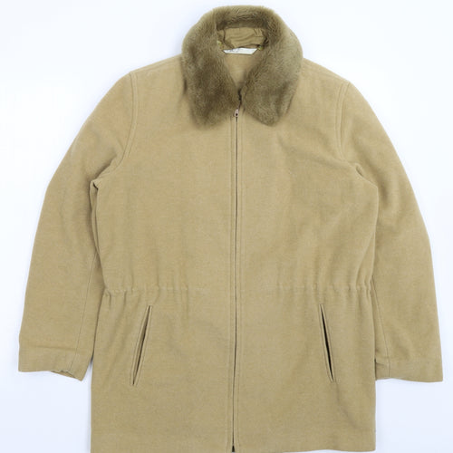 BHS Womens Beige   Pea Coat Coat Size 12