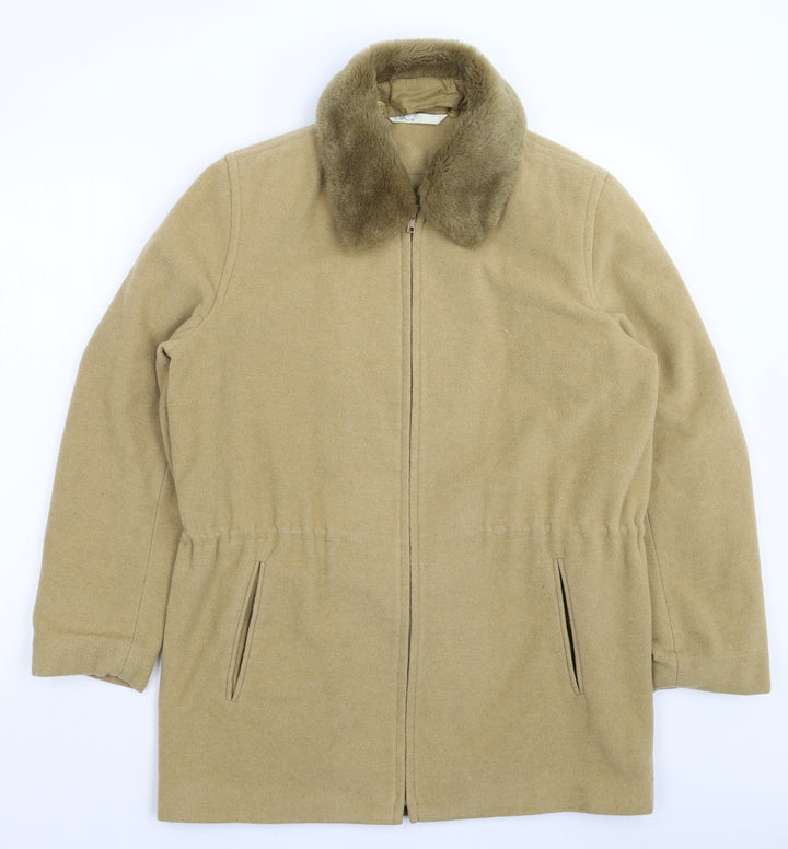 BHS Womens Beige   Pea Coat Coat Size 12