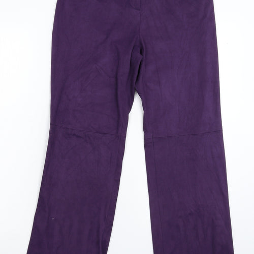 NL Collection Womens Purple   Trousers  Size 12 L29 in