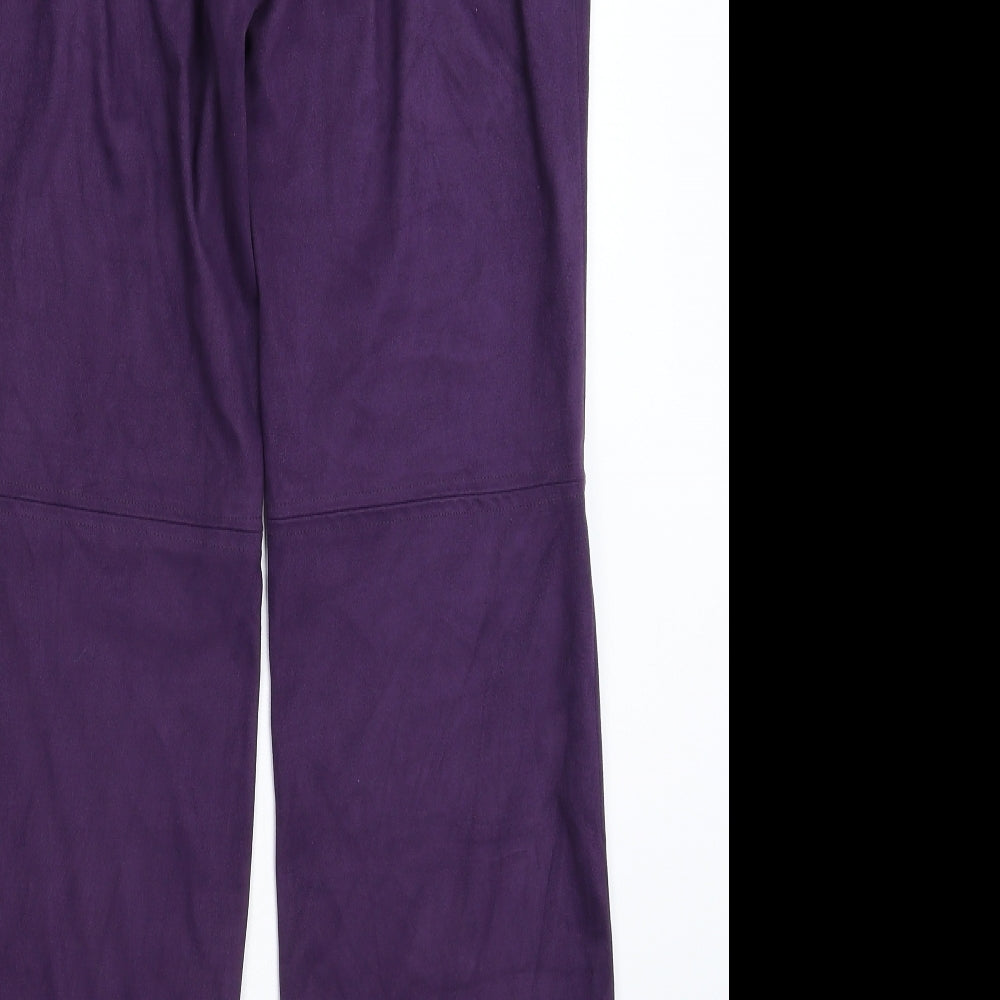 NL Collection Womens Purple   Trousers  Size 12 L29 in