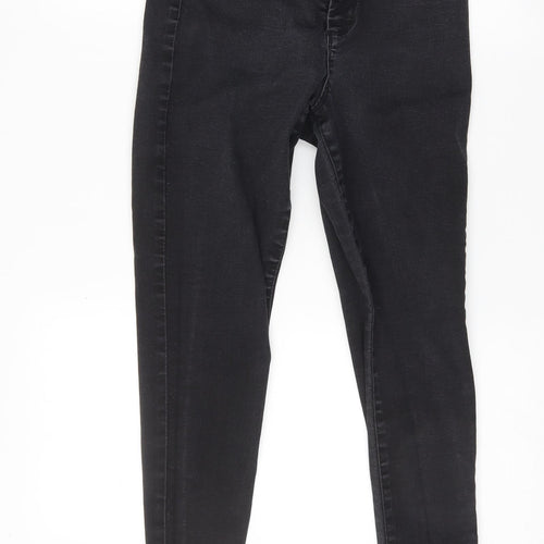 Denim & Co. Womens Black   Skinny Jeans Size 14 L26 in