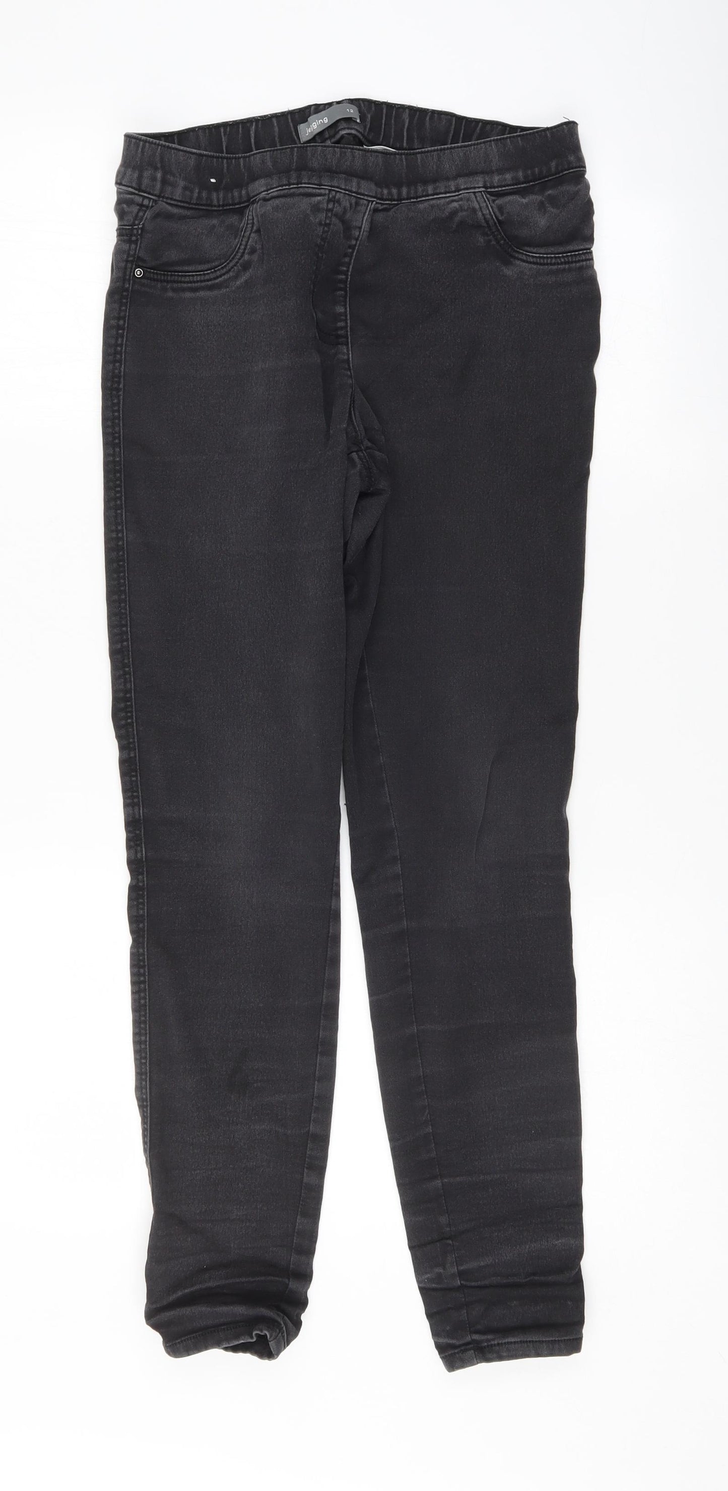 Nutmeg Womens Black   Jegging Trousers Size 12 L28.5 in
