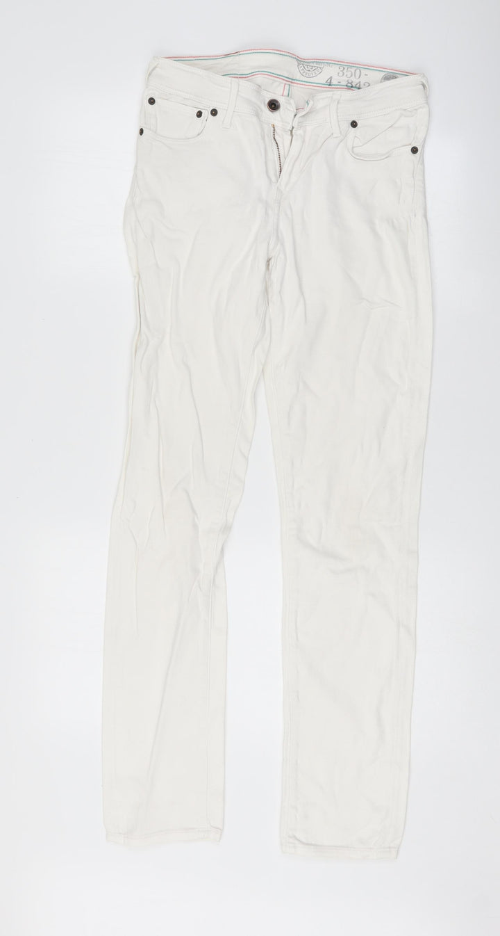 Preworn Womens Silver   Skinny Jeans Size 28 L32 in