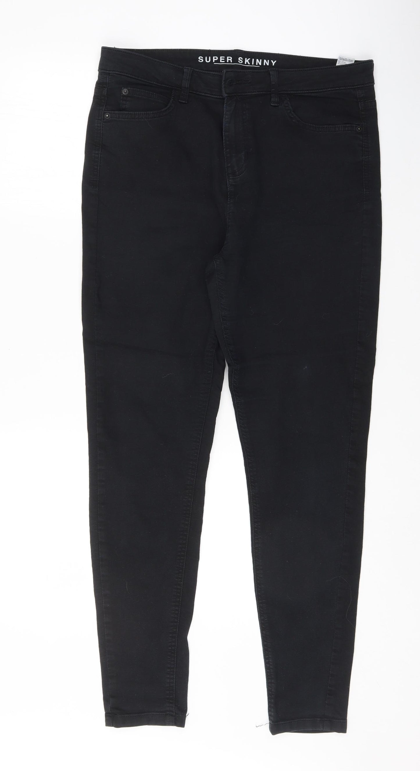 Marks and Spencer Womens Black   Skinny Jeans Size 14 L29.5 in