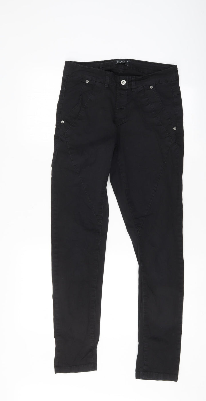 Gina Tricot Womens Black Trousers Size 30 L29.5 in