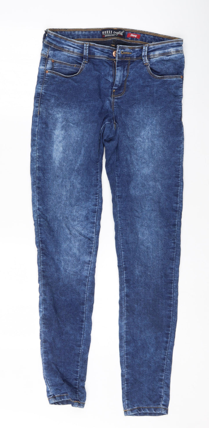 House Womens Blue Skinny Jeans Size 30 L31 in