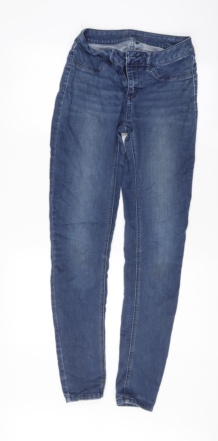 Preworn Womens Black Skinny Jeans Size 28 L31 in