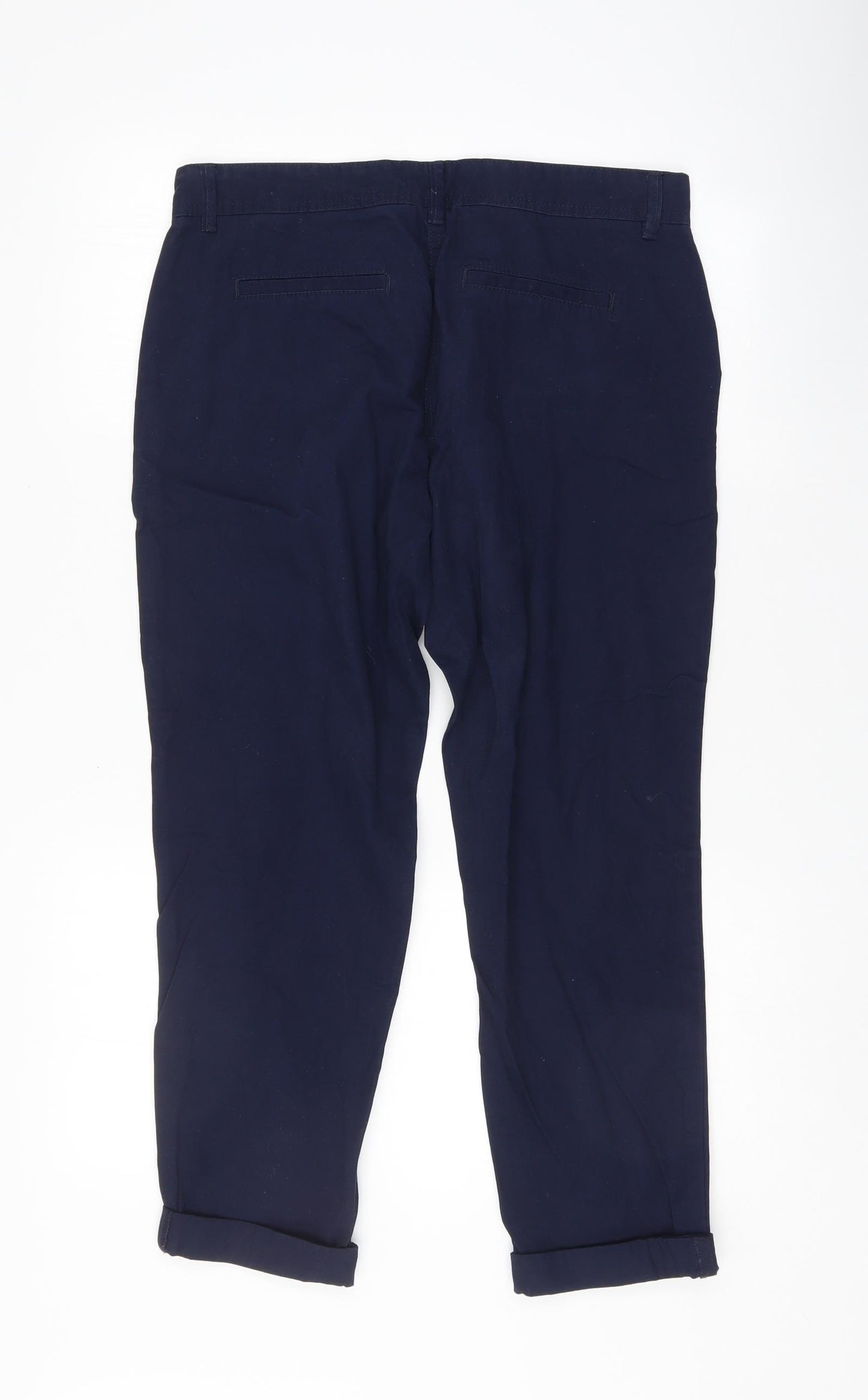 NEXT Womens Blue   Chino Trousers Size 12 L26 in