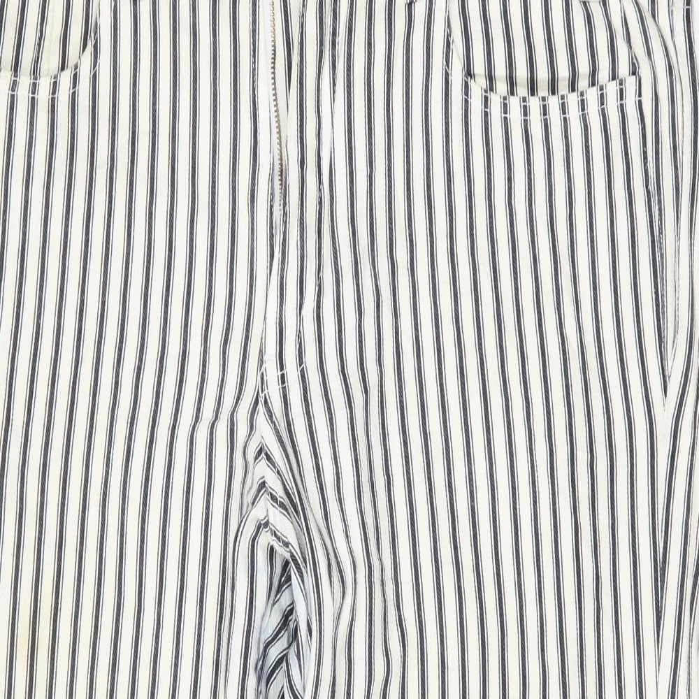 Hamells Womens Multicoloured Striped  Straight Jeans Size 37 in L28 in