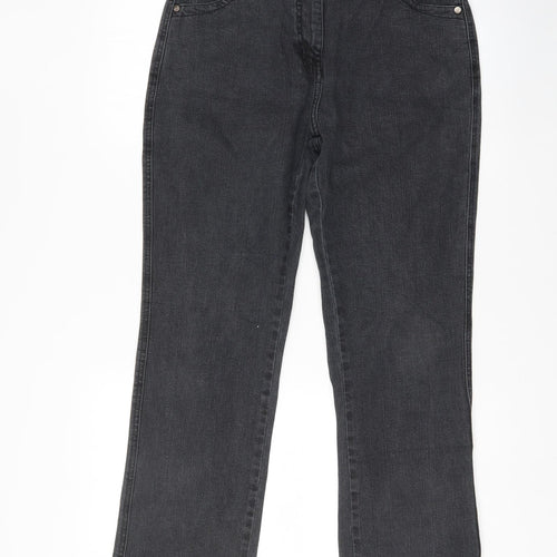 Preworn Womens Black   Straight Jeans Size 32 L26.5 in