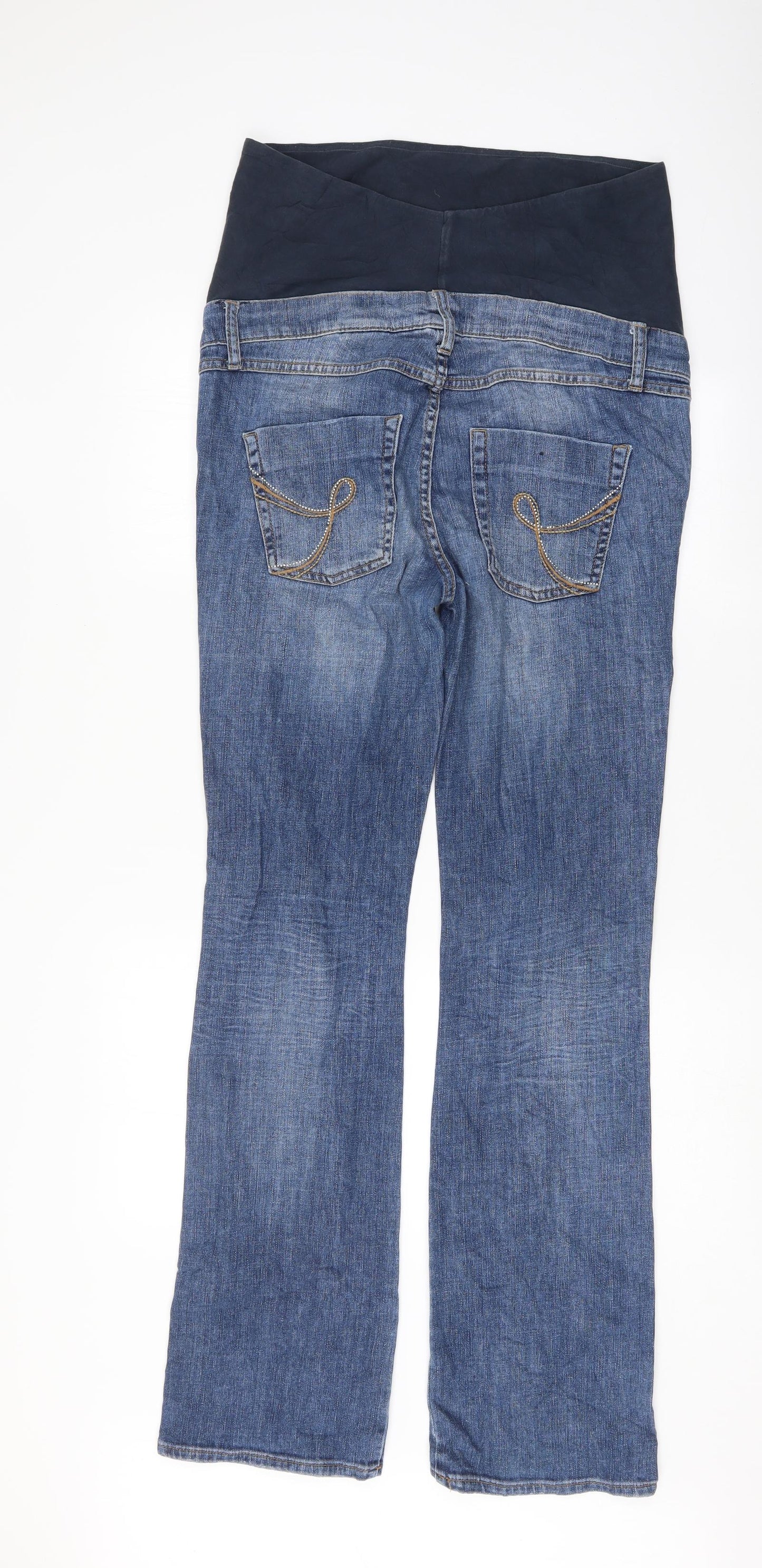 H&M Womens Blue   Bootcut Jeans Size 14 L33 in
