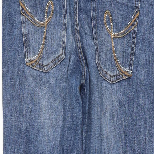 H&M Womens Blue   Bootcut Jeans Size 14 L33 in