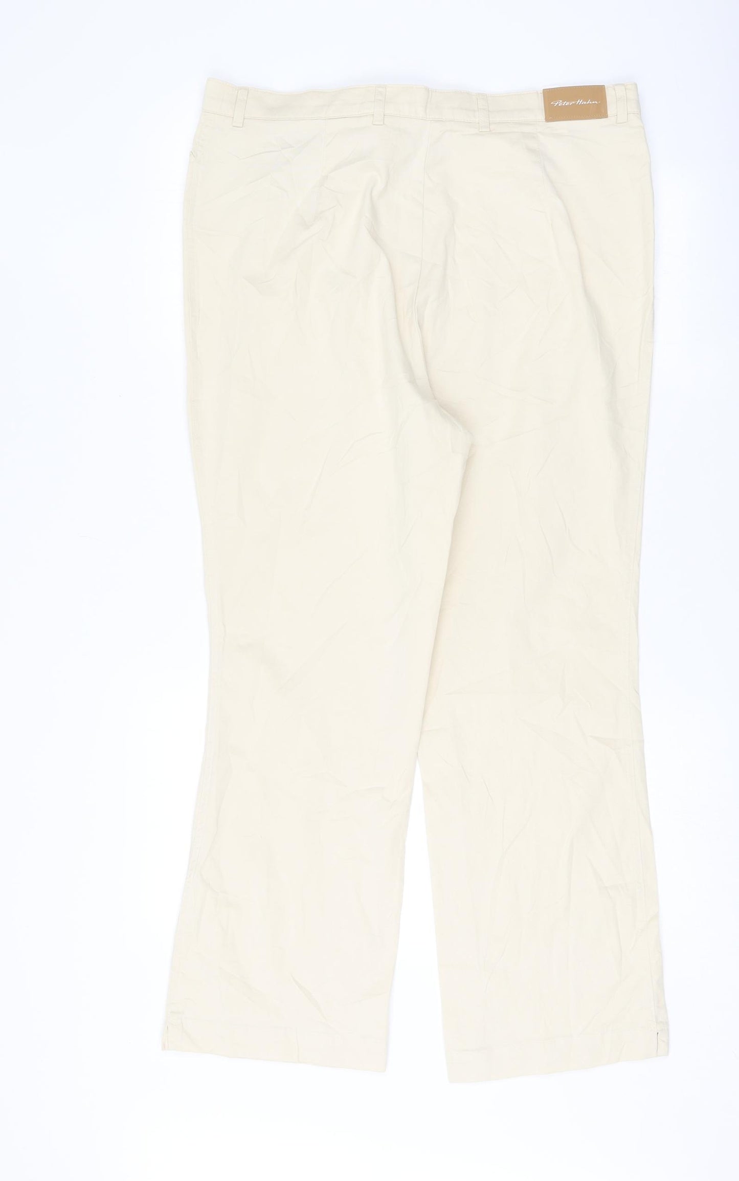 Peter Hahn Womens Beige   Trousers  Size 18 L28 in